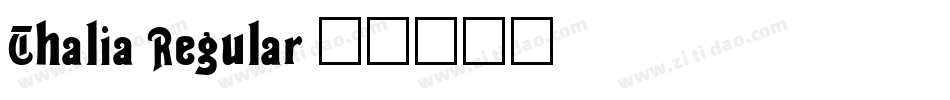 Thalia Regular字体转换